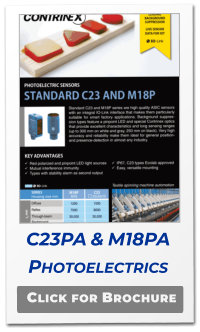 Click for Brochure C23PA & M18PA Photoelectrics