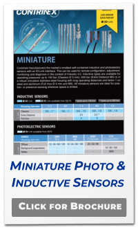 Click for Brochure Miniature Photo & Inductive Sensors