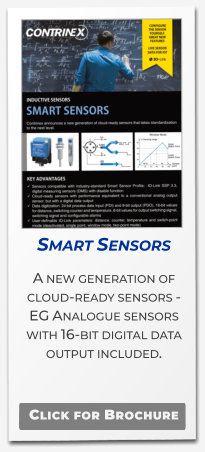 Smart Sensors A new generation of cloud-ready sensors -  EG Analogue sensors with 16-bit digital data output included.   Click for Brochure