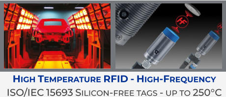 High Temperature RFID - High-Frequency ISO/IEC 15693 Silicon-free tags - up to 250°C