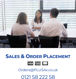 Sales & Order Placement  Orders@PLUSAx.co.uk 0121 58 222 58